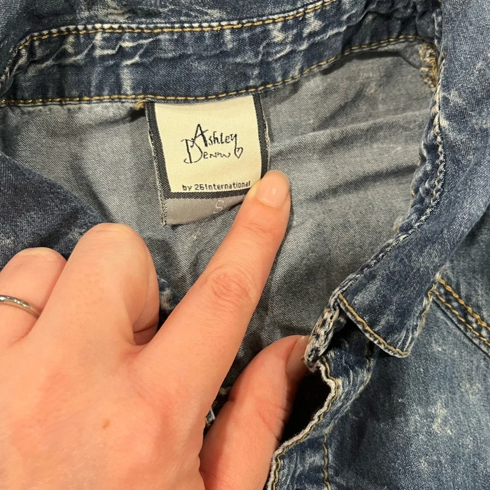 Denim Button Down Shirt - Picture 3 of 3